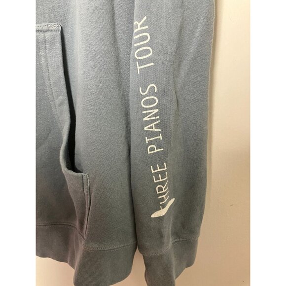Andrew McMahon The Three Pianos Tour Men's Medium Blue Sweatshirt Hoodie - Picture 3 of 11